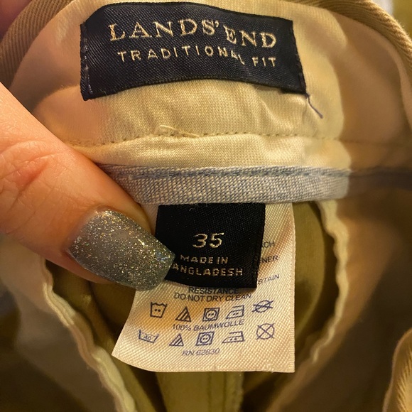 Lands’ End Men’s Tan Corduroy Pants - Picture 6 of 7